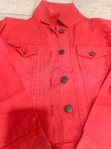 Red Denim Jacket
