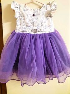 Cute Purple Tulle Dress
