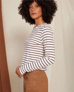 H&M Striped Boat Neck Top