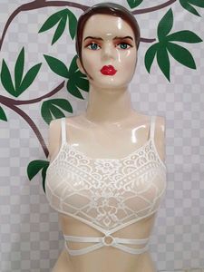 (1454)White Lace Bralette Top
