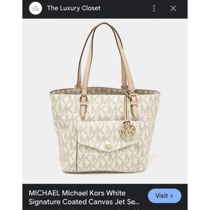 Authentic Michael Kors Jet Set Tote Bag