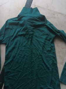 Black Long Sleeve Mock Neck Top