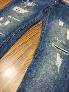 Distressed Denim Jeans Mens