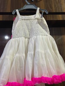 Cute White &amp; Pink Dress