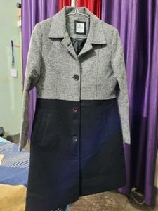 DressBerry Grey &amp; Black Long Coat