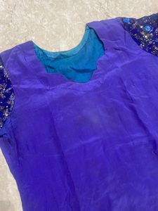 Crepe Hand Embroidered Shirt