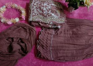Sale❗❗ 🌸 Elegant Mauve Anarkali Set 🌸
