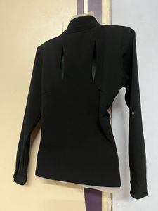 KAZO BRANDED Black DESIGNER Button Top
