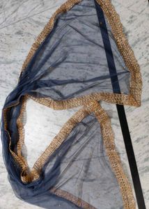 Blue Net Dupatta