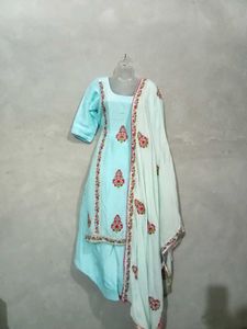 Sky Blue Salwar Suit