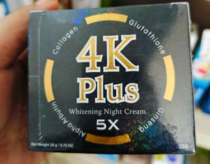 4K Plus 5X Whitening Night Cream