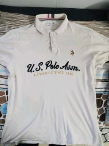 Original U.S. Polo Assn. White Pol