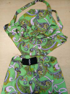 Tie-Up Paisley Print A-line Dress