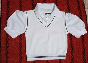 Stylish White Crop Top