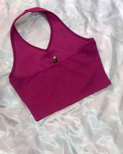 Hot Pink Halter Neck Top