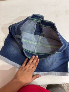 Denim Blue Shorts For Women