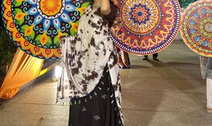 Brown Lehenga Choli Set with Dupatta