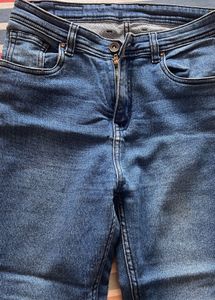 Denim Blue High Waist Skinny Jeans