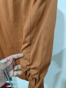 Chic Brown Open Front Blazer