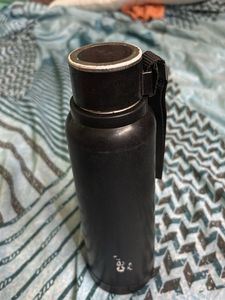 Black Stainless Steel Water Bottle – Reusable, Eco