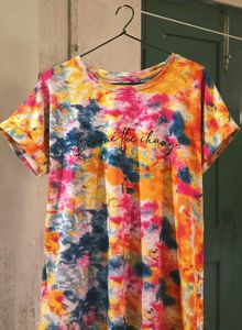 Colorful Tie-Dye Graphic Tee