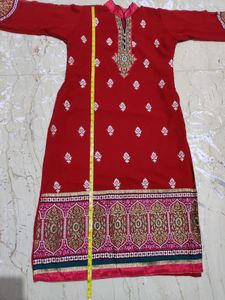 Pakistani Red Wine Colour Kurta