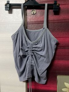 Blue Sleeveless Top