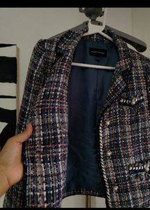 tweed blazer by plastic island