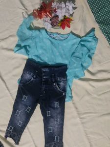 A Set Of Top & Jeans