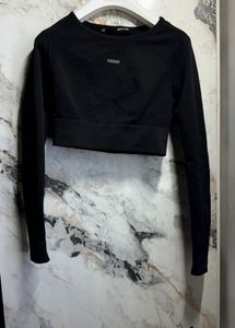 Gymshark Black Cropped Long Sleeve