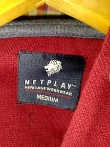 Maroon Pullover Hoodie with cap