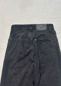 H&amp;M charcoal straight fit jeans