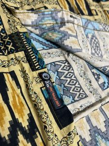 Patterned Button-Down Shirt