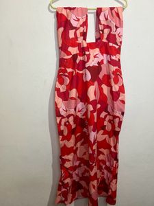 Floral Halter Midi Dress