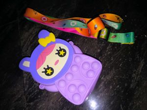 .Combo Pack Of 3 Pink Bunny Pop It Purse.