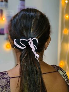 Cute Black &amp; Pink Scrunchie