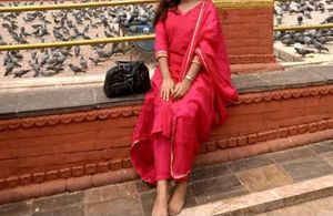 Elegant Pink Kurta Set