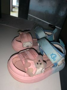 Cute Pink &amp; Blue Toddler Sandals