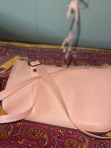 Blush Quilted Shoulder Bag