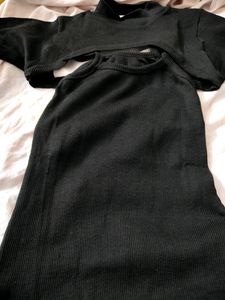 Korean Ribbed Bodycon Dress