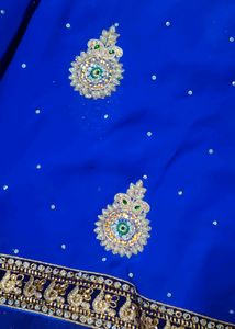 Blue Heavy Designer Saree