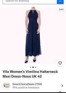 Vila Halterneck Maxi Dress