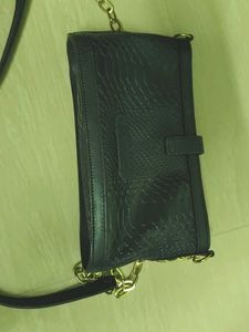 Vintage Lokatie Blue Snakeskin Shoulder Bag