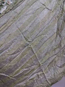 Green Botanical Print Kurta + Dupatta