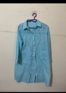 Blue Shirt Kurta