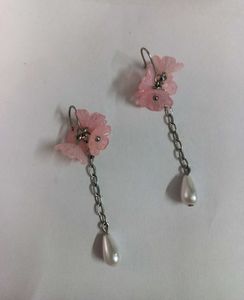 🌺 New Handmade Dreamy Bloom Pearl Drop Earrings ✨