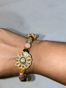 Vintage Beaded Bangle Bracelet