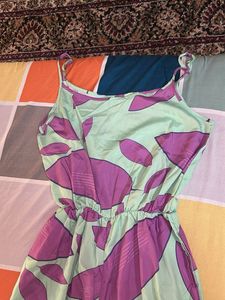 Leaf Print Sundress