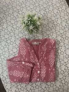 Pink Printed Kurta
