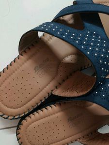 Bata Medicated Comfortable Blue Sandals